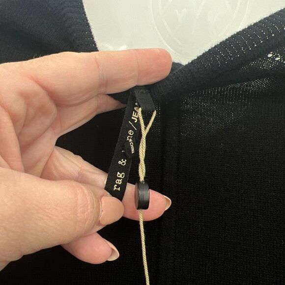 Rag & Bone/ Jean Women's Size Small Pullover Wool Knit Sweater Black - Picture 13 of 16